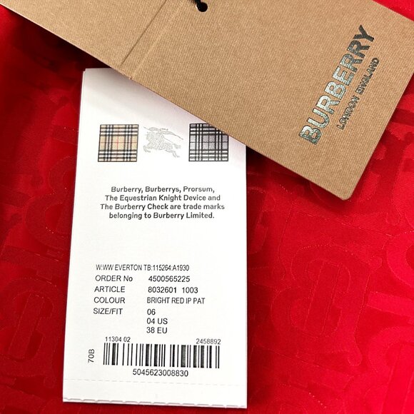 Burberry Ladies Outerwear all-over TB monogram logo (US Size 4) - Picture 7 of 11